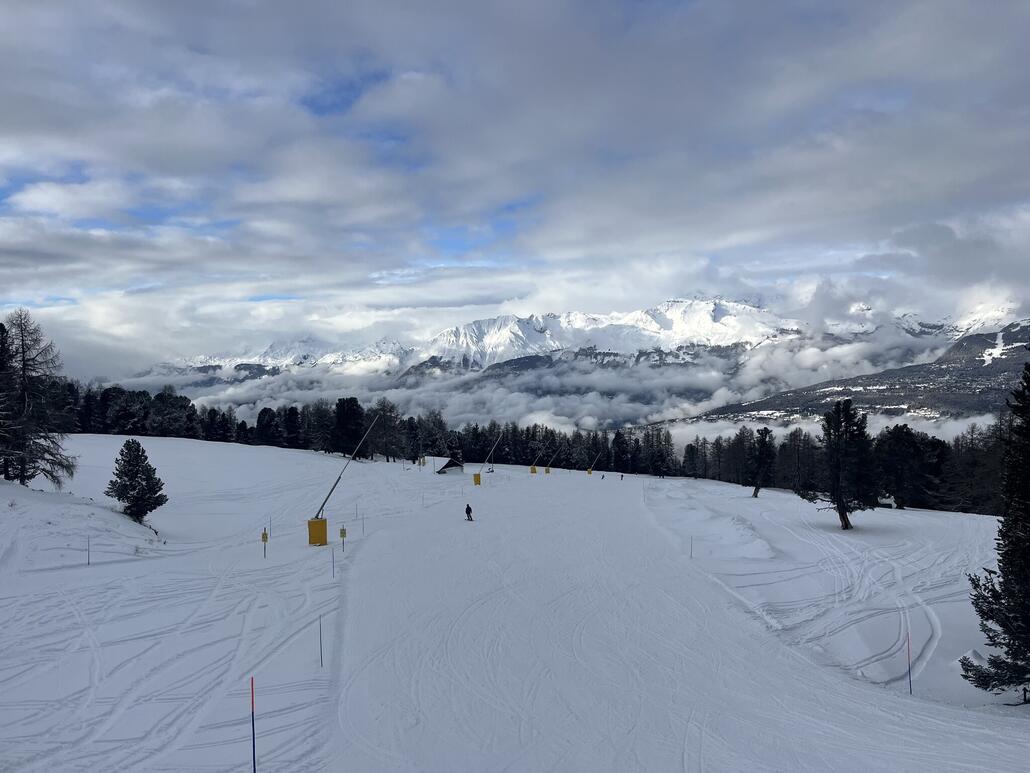 Blaue piste