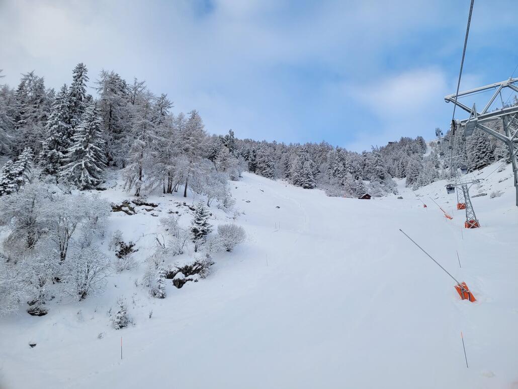 Grimentz Talabfahrt sieht ansprechend aus