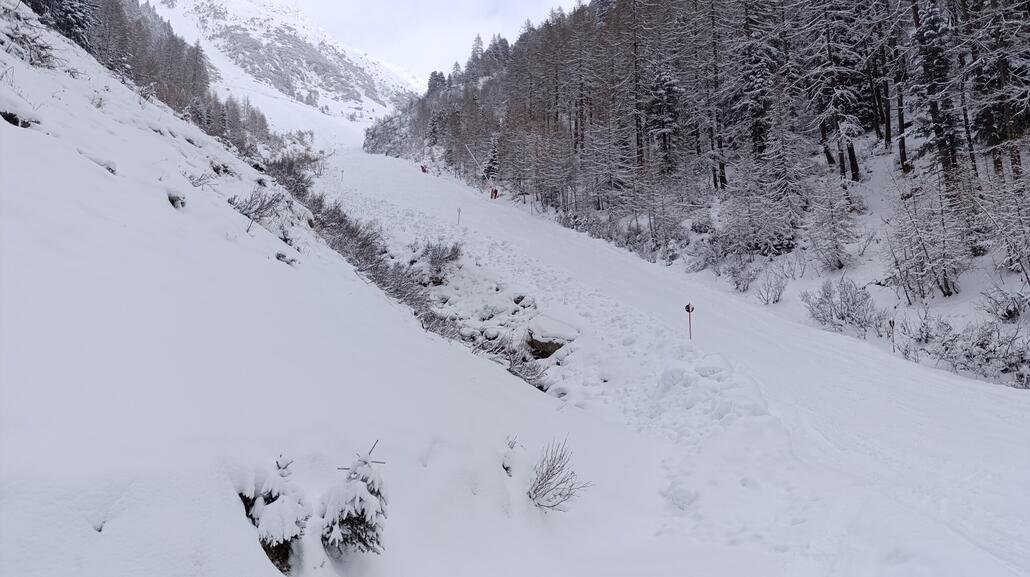 Am Nachmittag und weiter unten endlich etwas mehr Sicht.