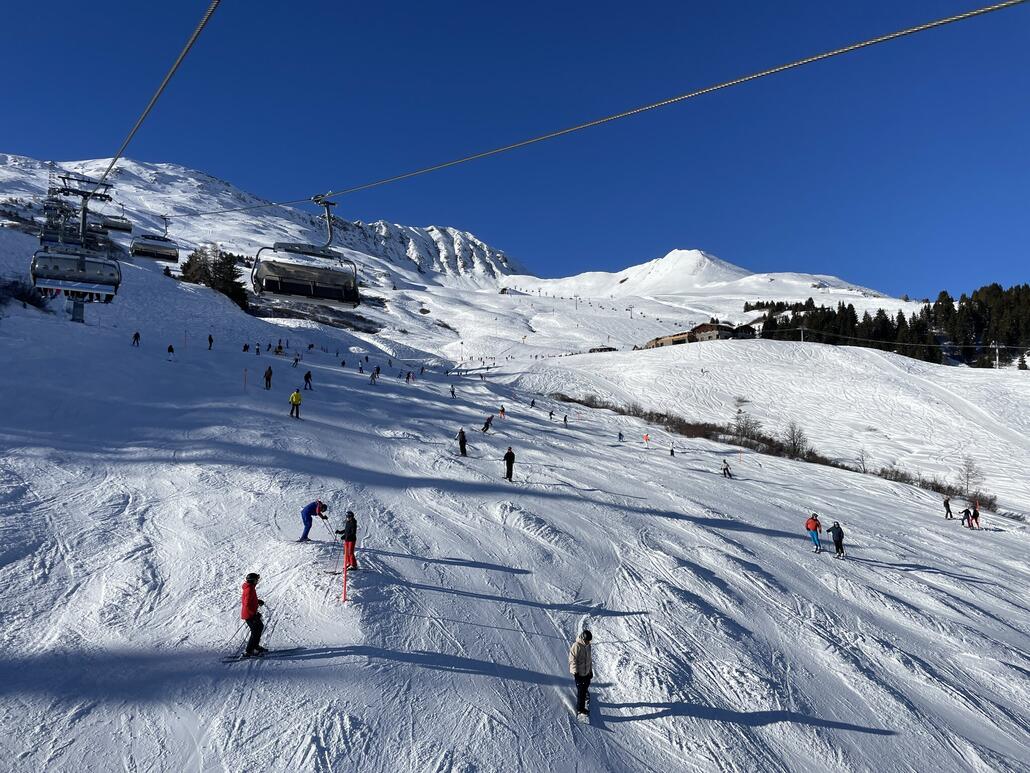 Viele Leute hatte es durchaus, wie hier im Stätz-Sektor. Aber wir hatten einen guten Riecher und konnten relativ entspannt den Tag verbringen.