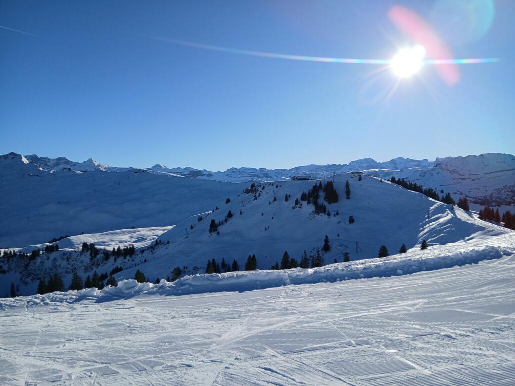 Start auf dem Laucherenstöckli, Blick Richtung Glärnisch(?)