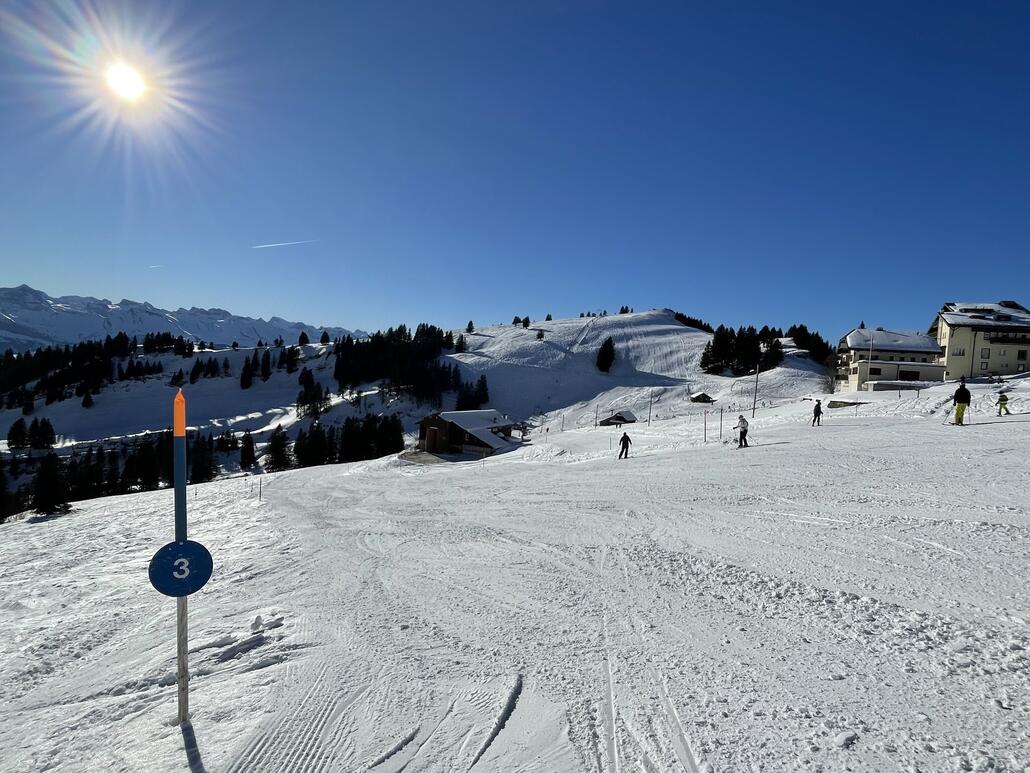 Pisten meistens gut und leer.