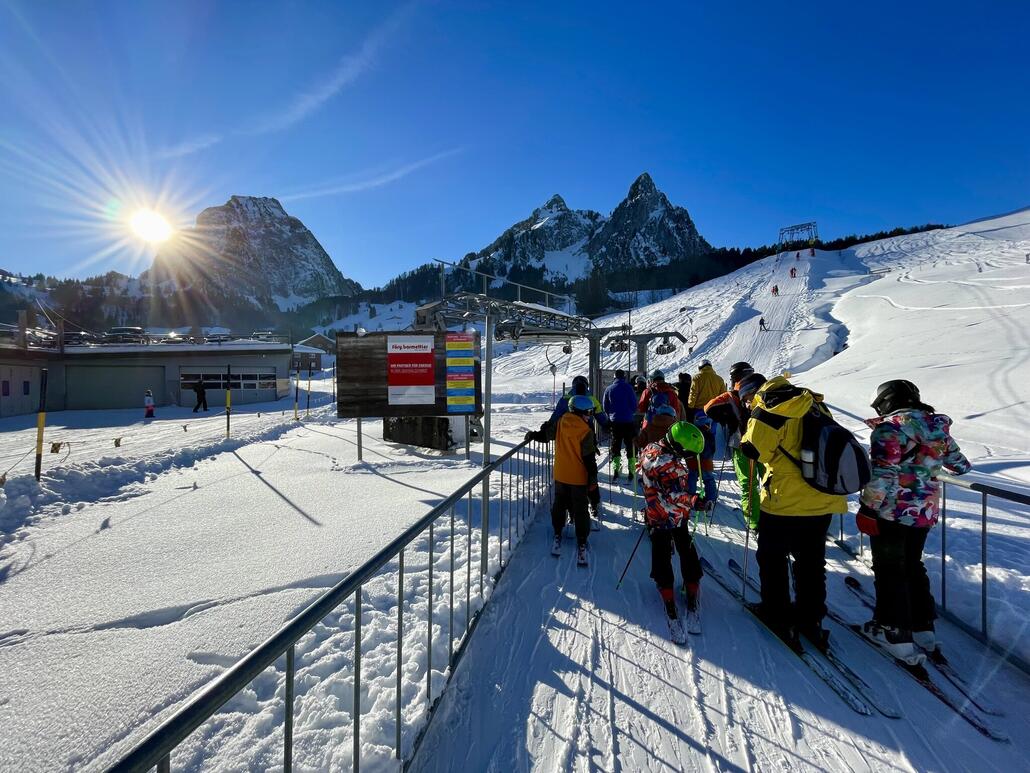 Meistens nur paar Min Wartezeit