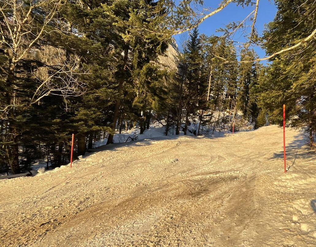 Die Abfahrt nach Rätigs leider unten sehr gelitten (Nr 40)