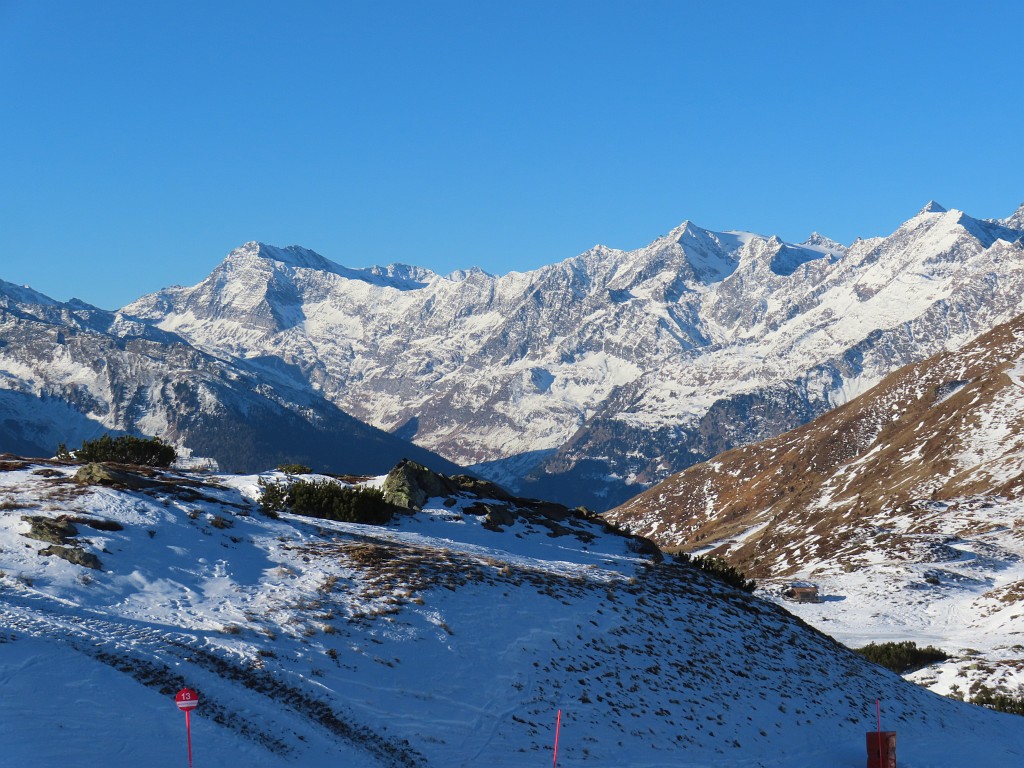 Blick zur Hohen Wilde und dem Hinteren Seelenkogel in den östlichen Ötztaler Alpen