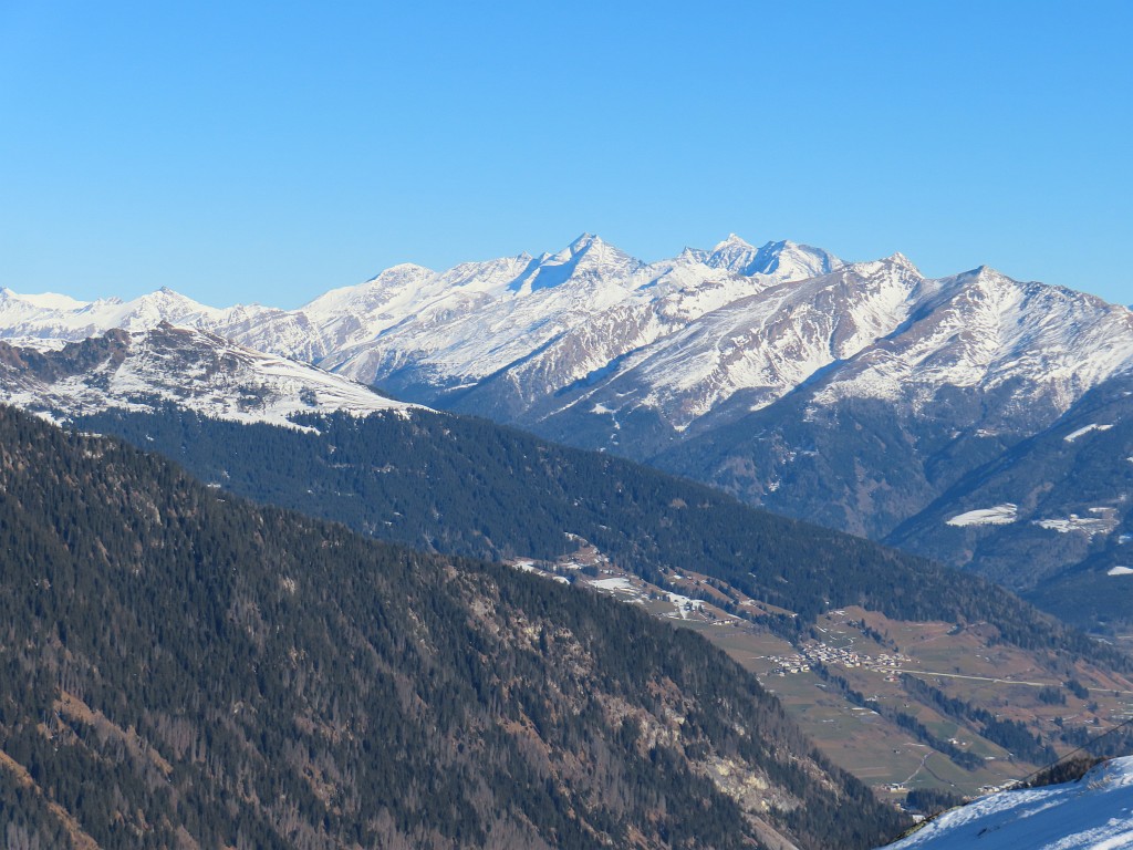 Blick zum Olperer und zum Schrammacher in den Zillertaler Alpen