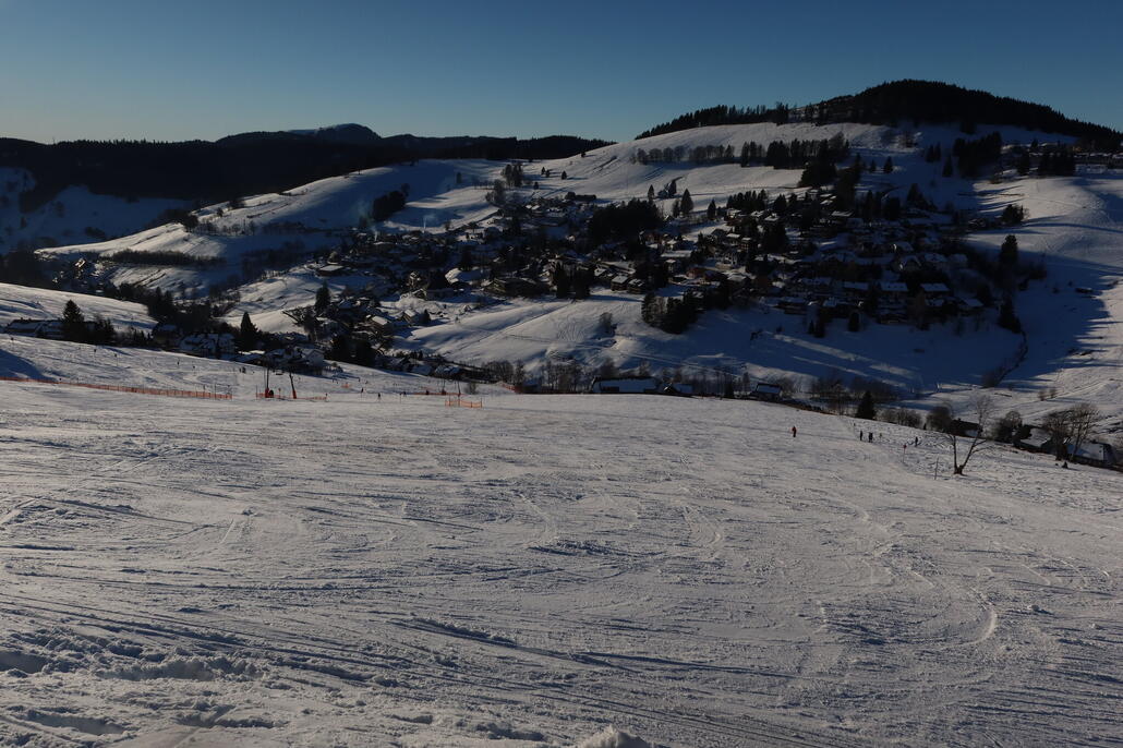 Die sehr breite Abfahrt am Kapellenlift war ein Traum