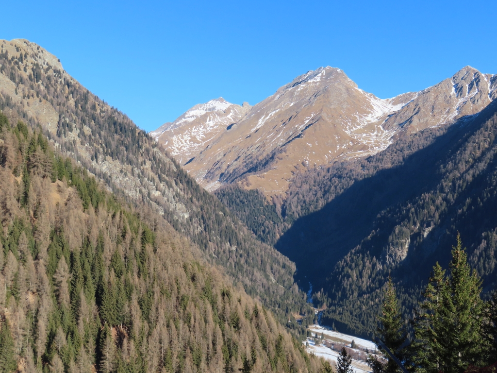 Die Pfunderer Berge hinter der nicht im Bild sichtbaren Fane-Alm