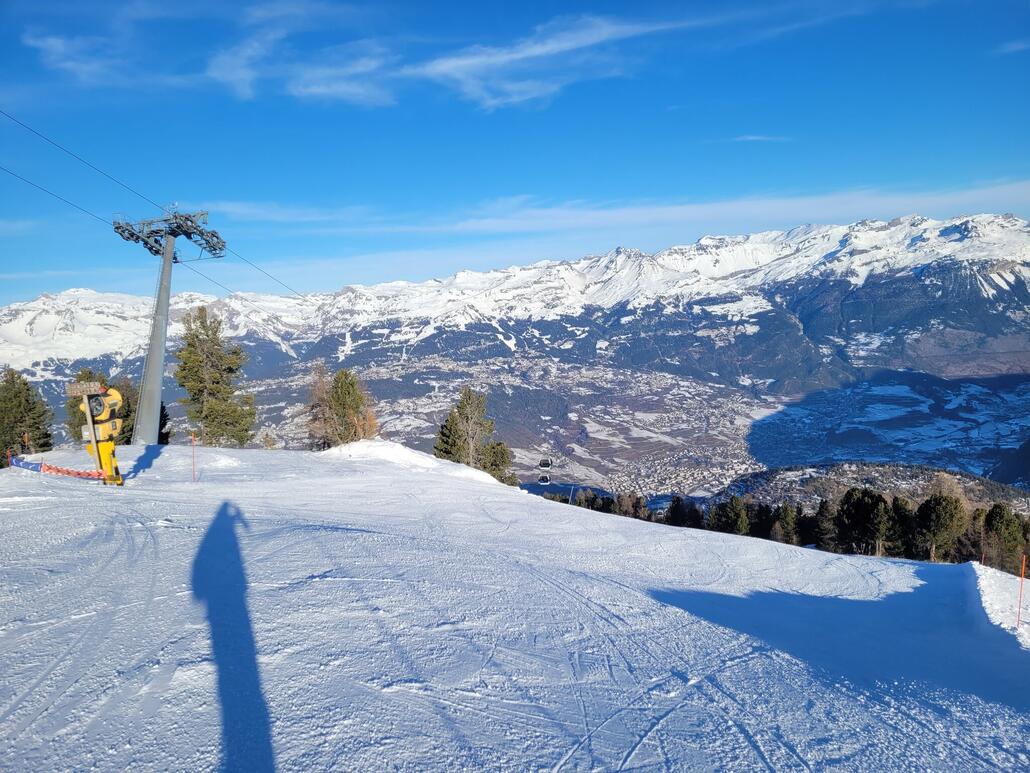 Talabfahrt, blaue Variante bis zur Mittelstation sehr gut gemacht
