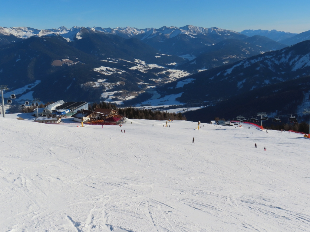 überbreite Piste am Kronplatzplateau