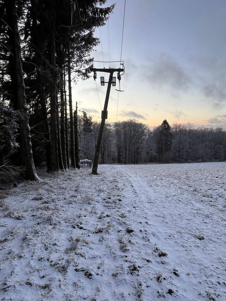 Immerhin ist die Lifttrasse frei.