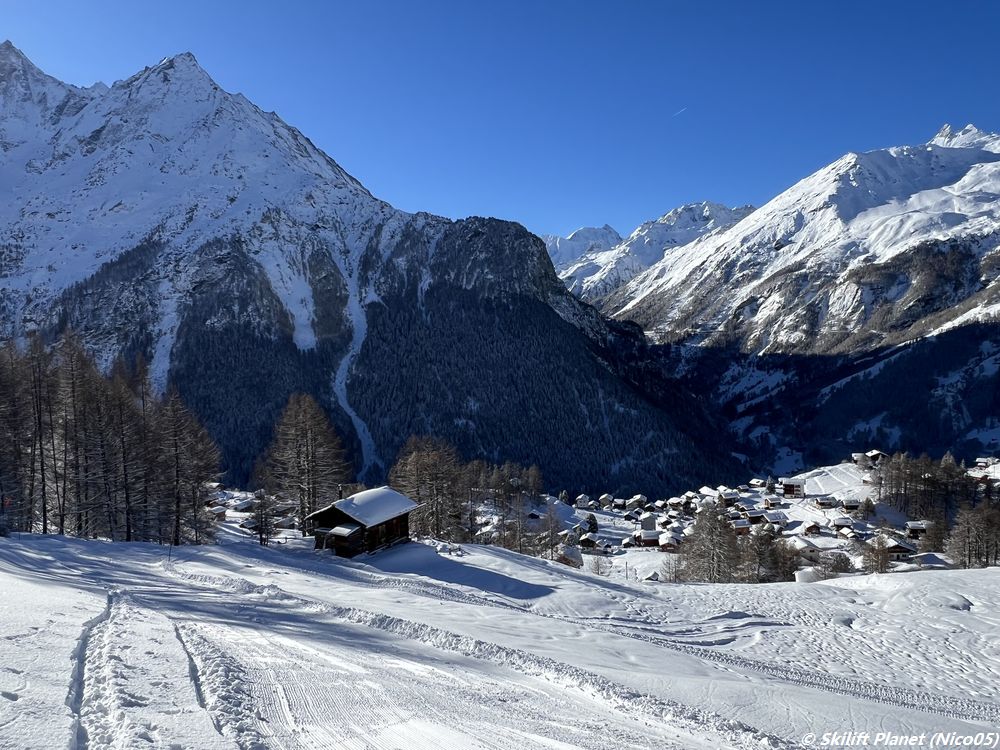 Blaue Piste La Terraz