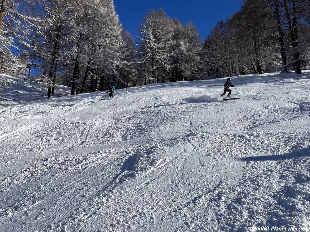 Letzte Sektion der schwarze Piste