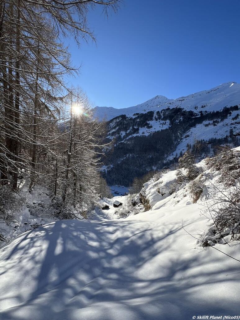 in Richtung Les Haudères