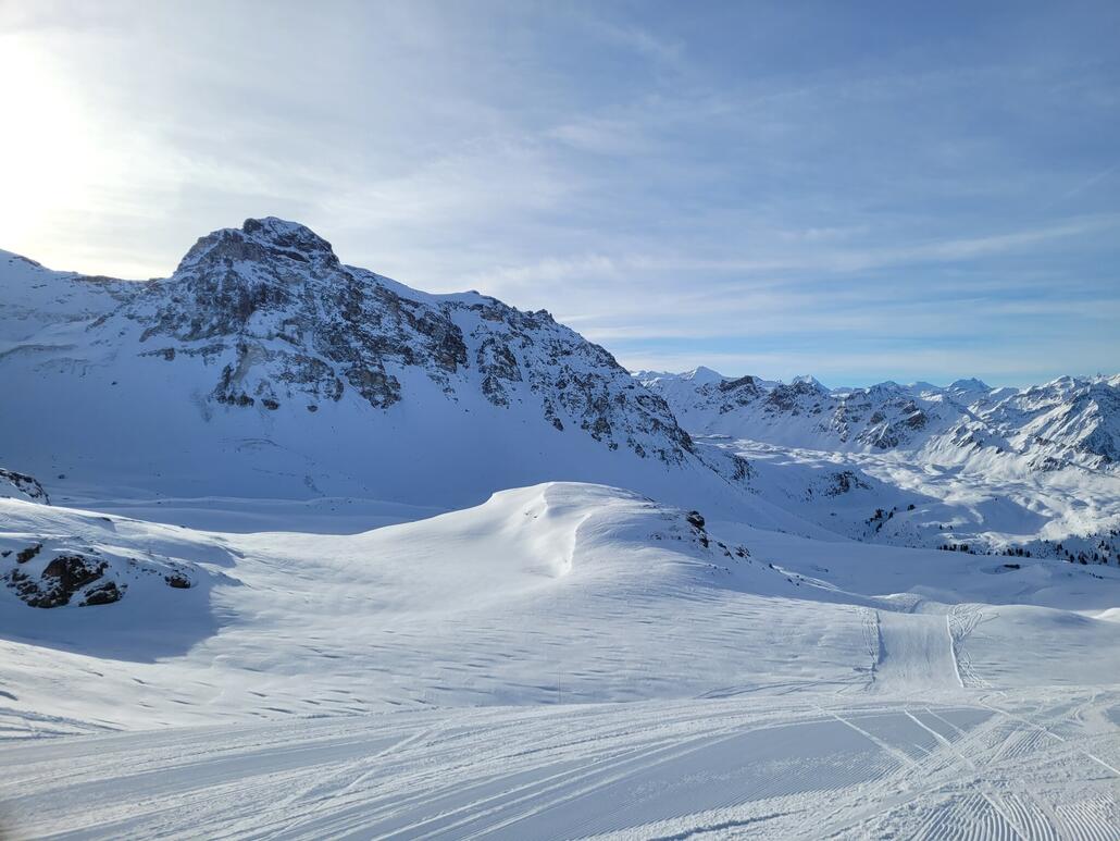 Prilet wie immer toll. Der Ziehweg zurück garantiert menschenleere Pisten