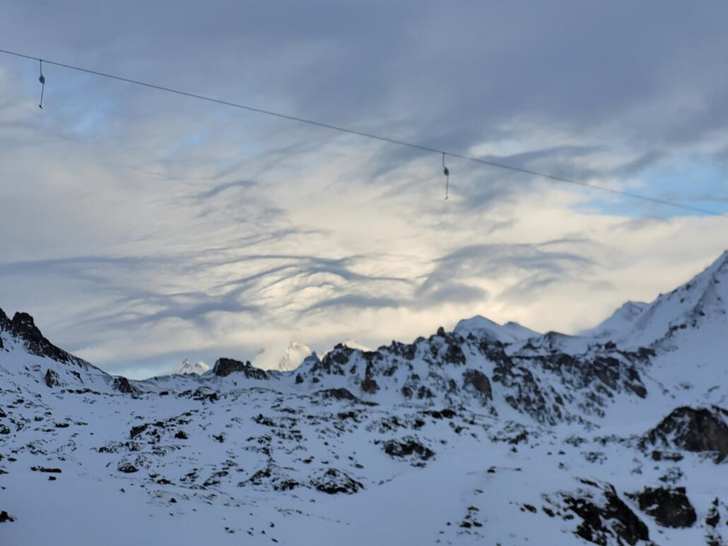 Am späten Nachmittag zog es zu, sah toll aus