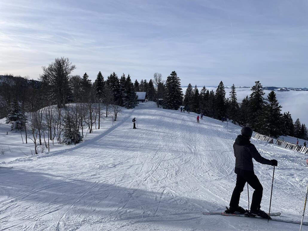 Piste meist gut zu fahren.