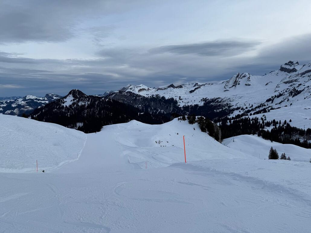 Pisten schön hart und griffig