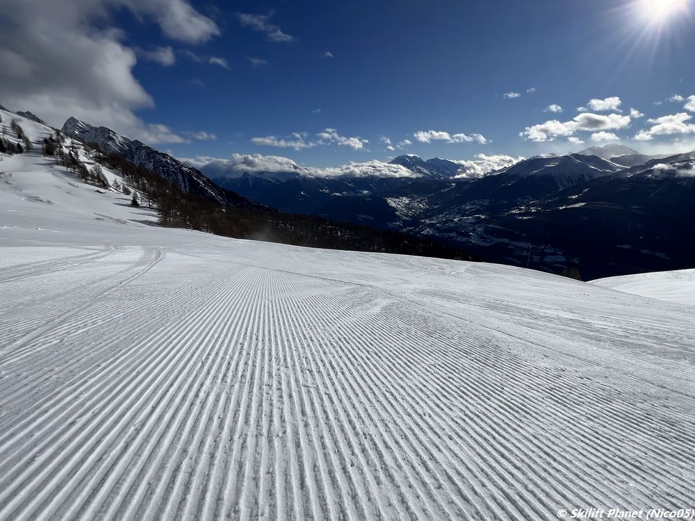 Blaue Piste Feselalp