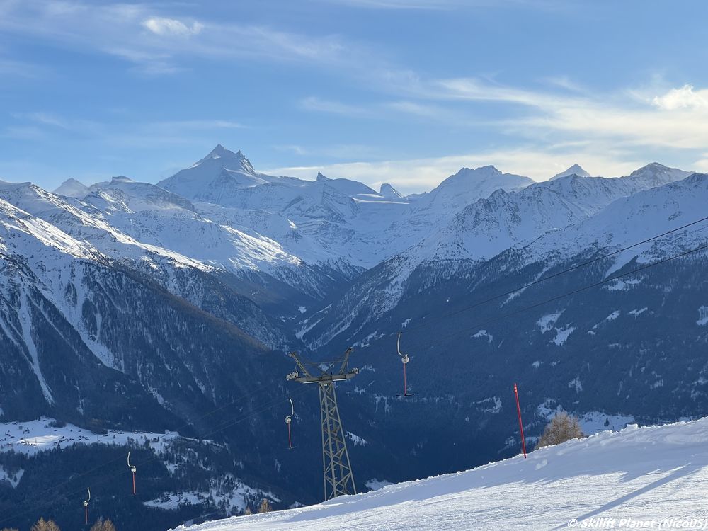 Les Diablons, Bishorn, Weisshorn, Matterhorn