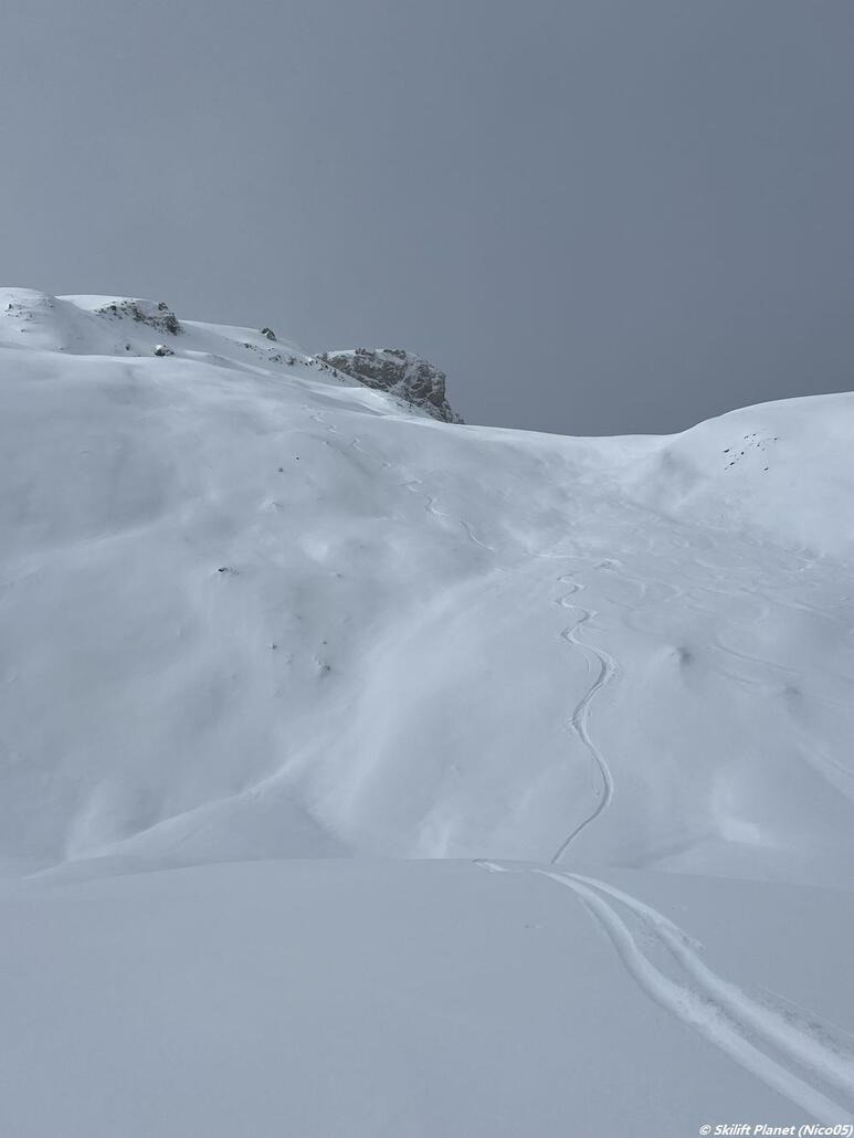 Freeride zwischen Les Journalistes und Les Arpilles