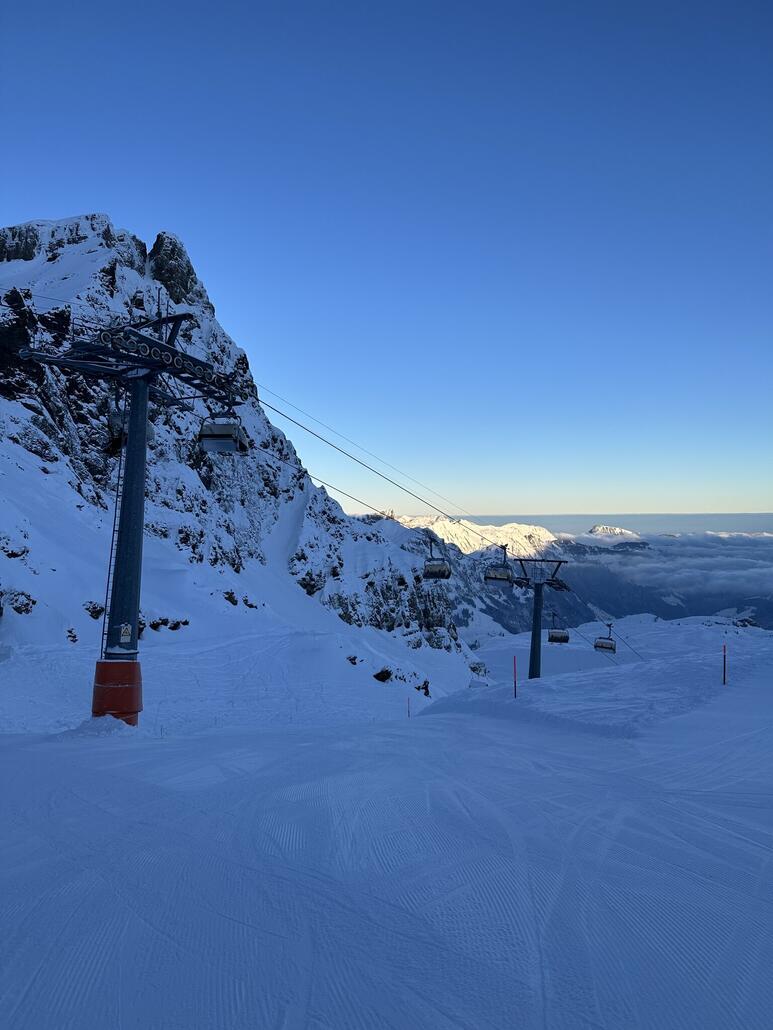 Durch den Schatten macht es die schon kalten Temperaturen nicht erträglicher.
