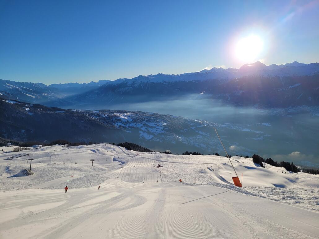 Die ersten Abfahrten sind grandios