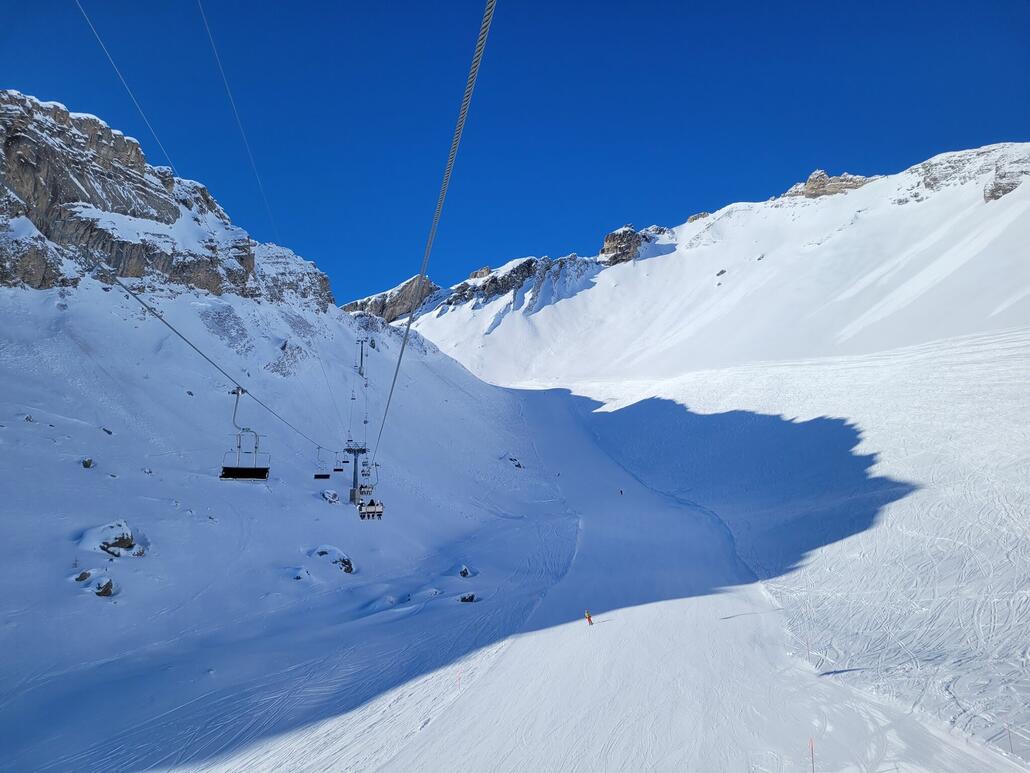 Les Rousses, der Teil war letzte Saison lang gesperrt