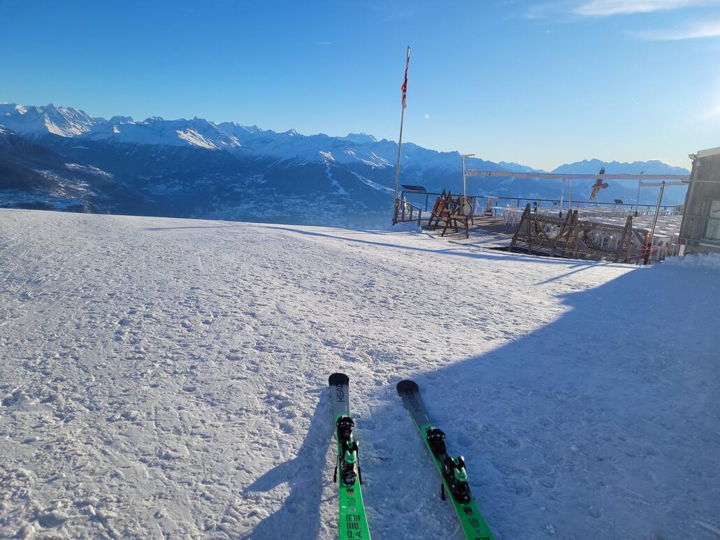 3 Minuten vor Betriebsschluss oben angekommen...