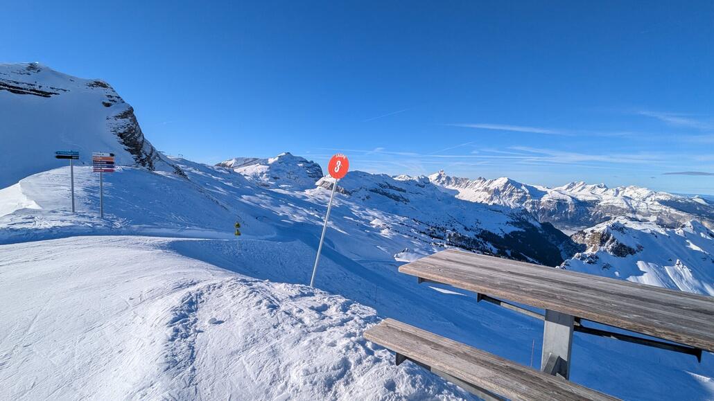 Aussichtspunkt oben am Schlepplift, toll!