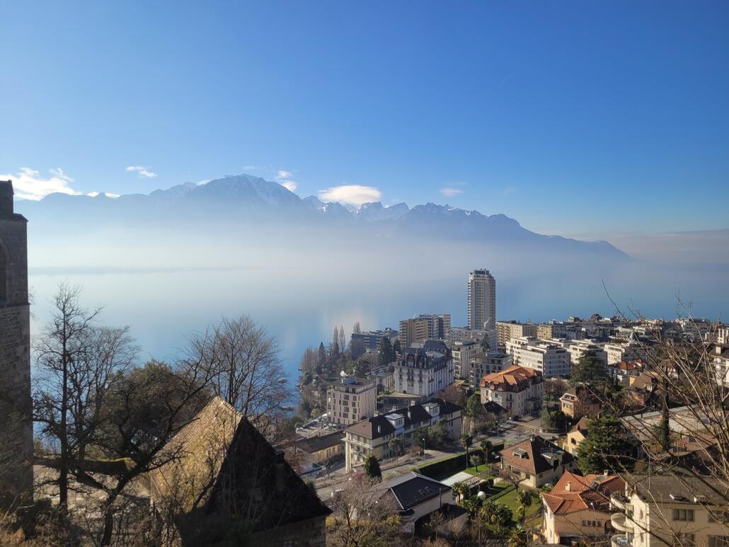 Panorama aus dem Zug natürlich grandios