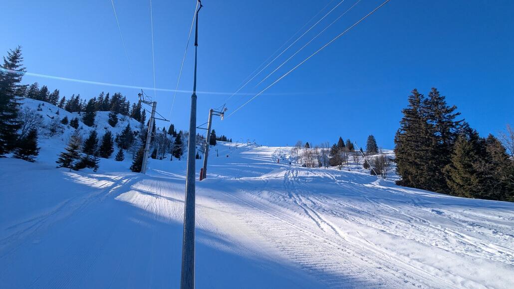 Einziger Rückweg ein doppelter Stangenschlepper