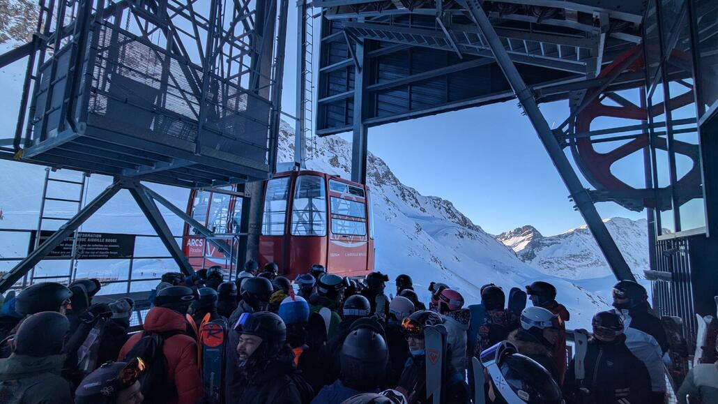 Eine Fahrt dauert nur etwa 5 Minuten für etwa 600 Höhenmeter