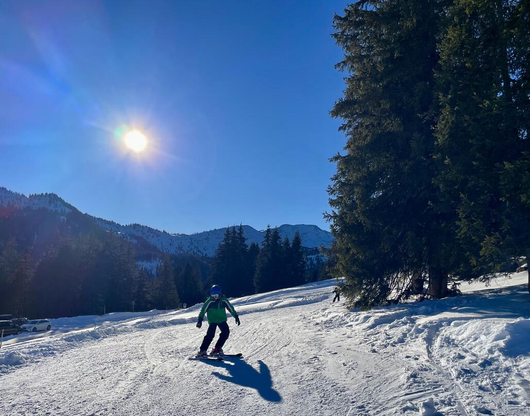 Zieleinfahrt beim Lift