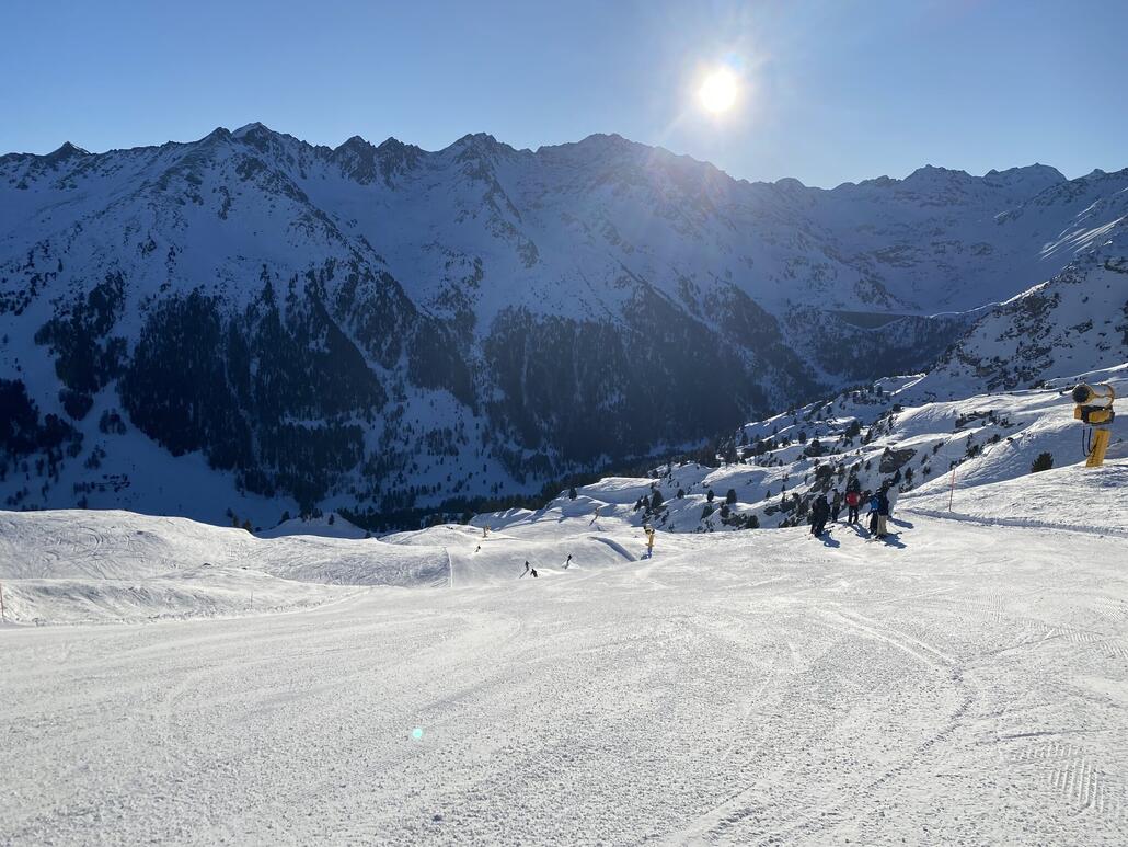 Start am Plan du Fou. Schöne Abfahrt nach Siviez.