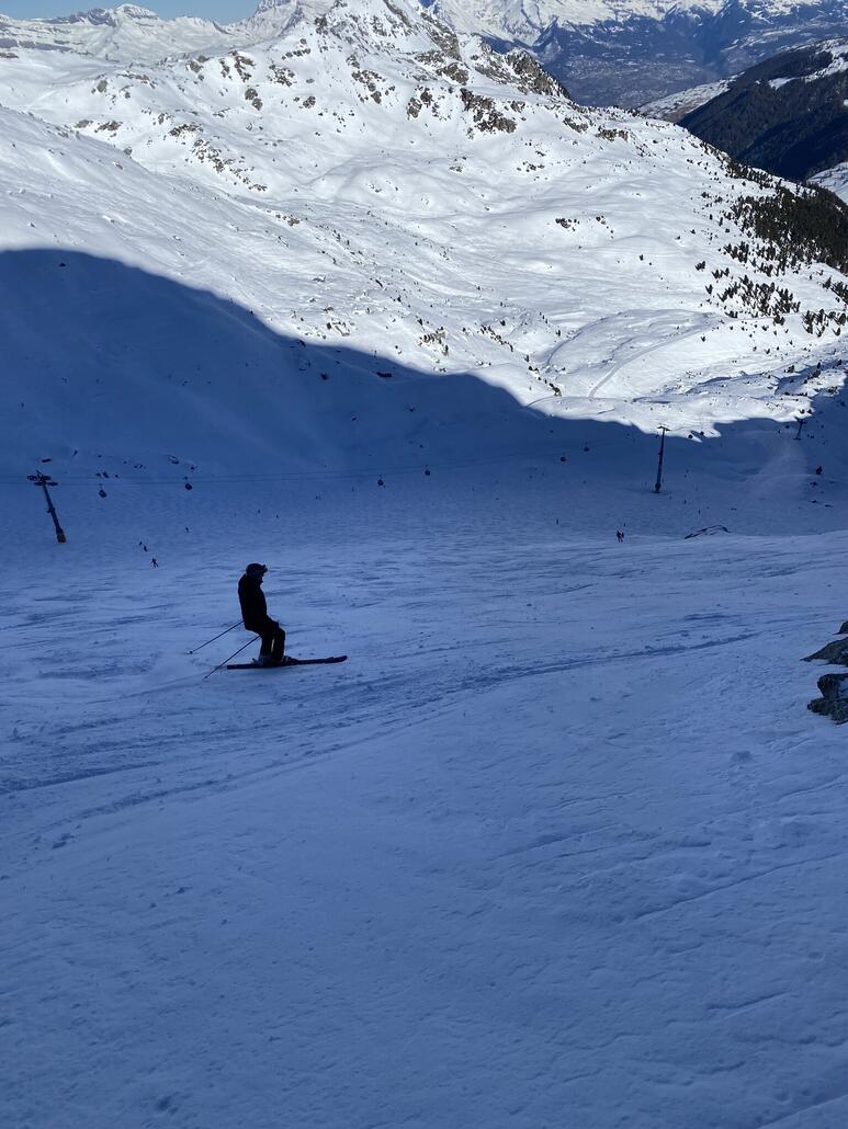 Die Route Chassoure-Tortin ist wie immer am besten möglichst weit links von unten gesehen zu fahren. Fast keine Buckel.