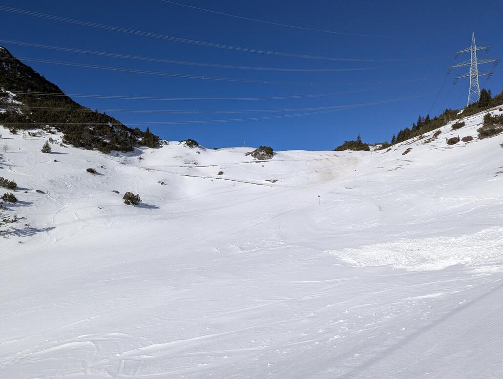 Starthang wird braun