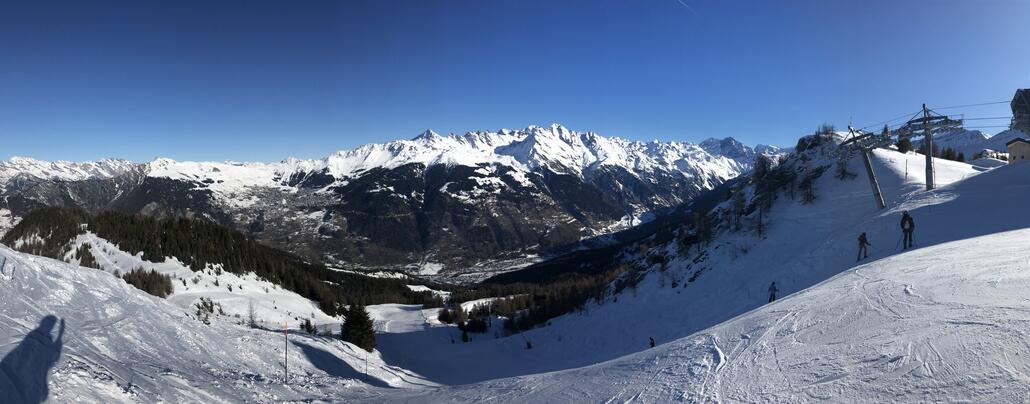 Blick auf Verbier vom Grand Tsai