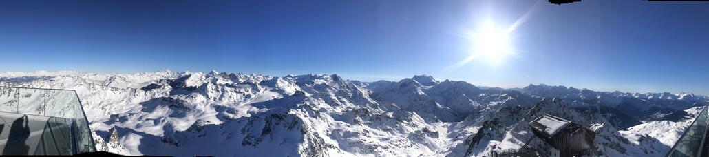 Das Bergpanorama am Mont Fort ist echt super :-)