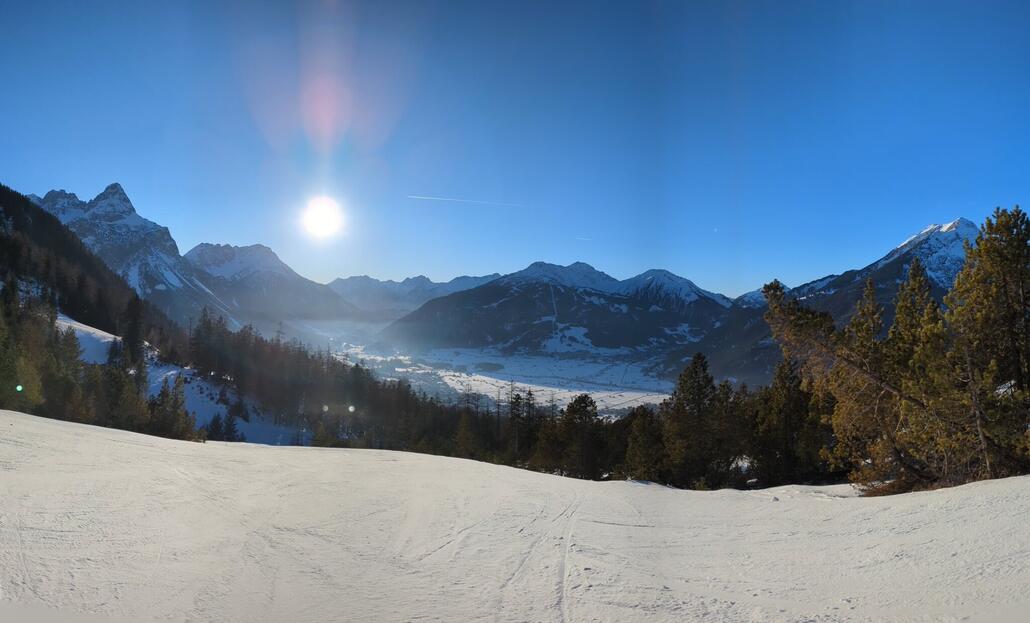 Super zu sehen die Kaltluftschicht im Tal
