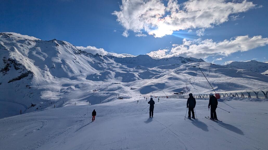Auf der Solaise in Richtung Iseran Sector