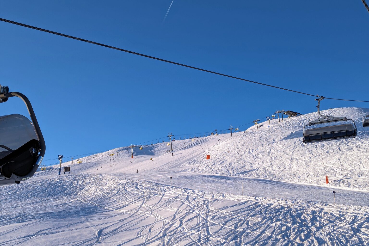 Schneeexpress Blick Richtung Kristallexpress