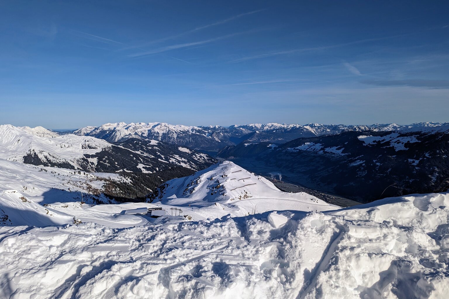 Fernblick von der Bergstation Wimbach-Express