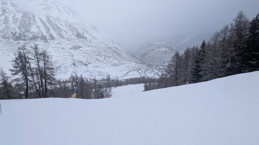 Blick auf die italienische Seite der Col du Petit Saint-Bernard