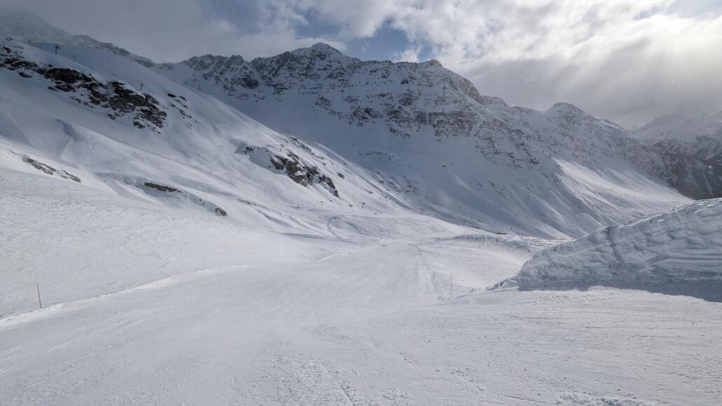 Traumhafte Abfahrt in Richtung TSD Moulins