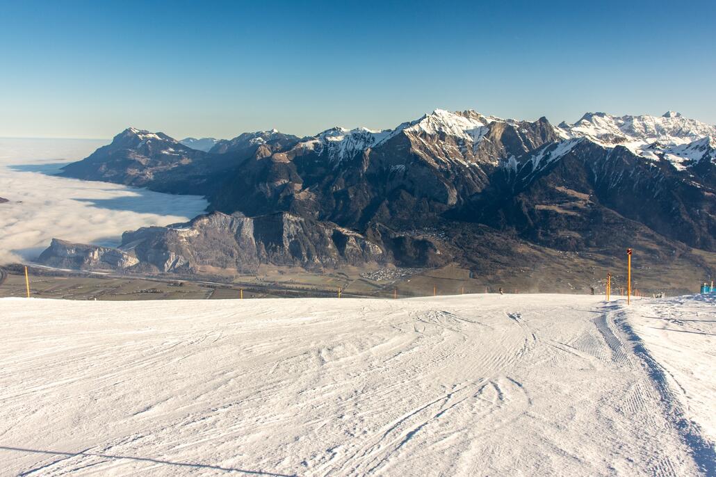 Die 12-Zanuz ist unsere Lieblingsabfahrt im Gebiet.