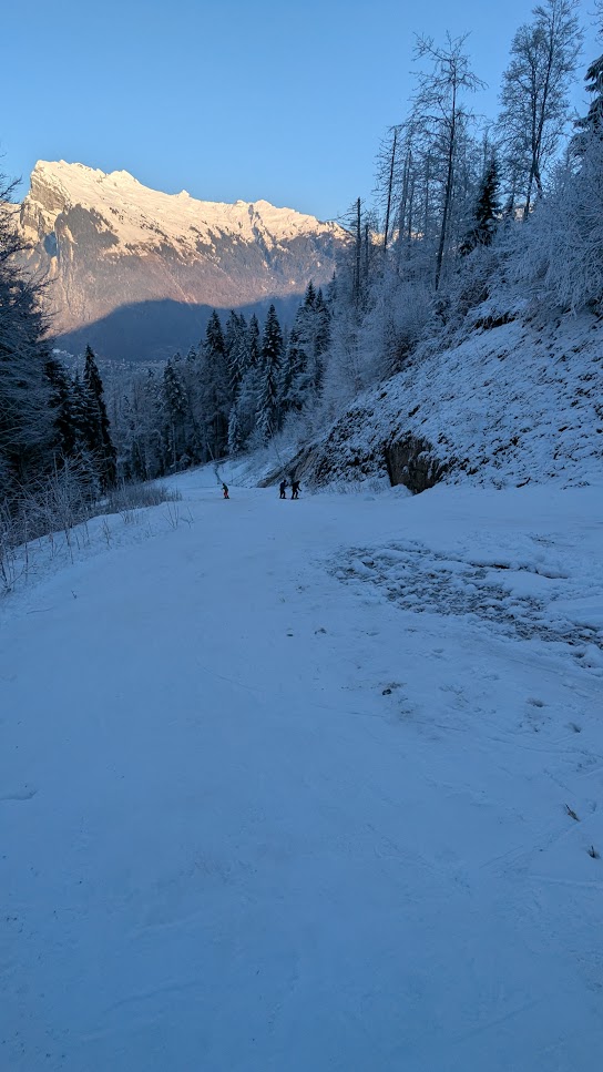 Ja, die Talabfahrt hätte ich mir sparen können :D