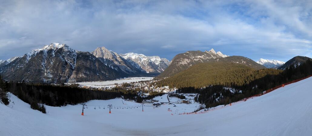 Blick über den Hang