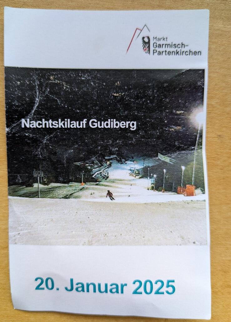 Die Liftkarte auf dem neuesten Stand. Ein Stück Papier und ohne Drehkreuz.