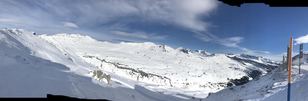 Blick von Crest La Siala